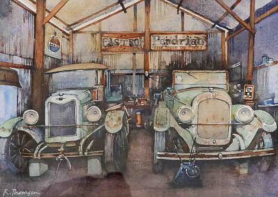 Rob Thomson RT19 'Abandoned Cars' Watercolour 40x30cm £280