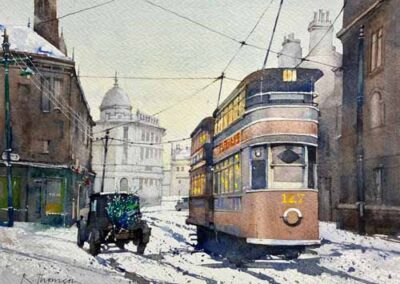 Rob Thomson RT22 'Halifax Tram' watercolour £210lr