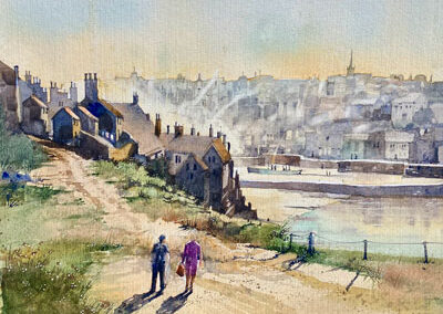 Rob Thomson RT31 'Old Whitby 1' Watercolour. 40x29cm Framed to 53x43cm £240