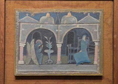 Robert Henry Lee 1915 to 2007 Bingley RL03 'Annunciation' Oil 42x32cm £180