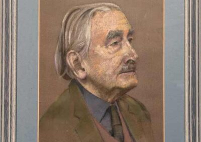 Robert Henry Lee 1915 to 2007 Bingley RL05 'Self Portrait' Acrylic 32x40cm SOLD