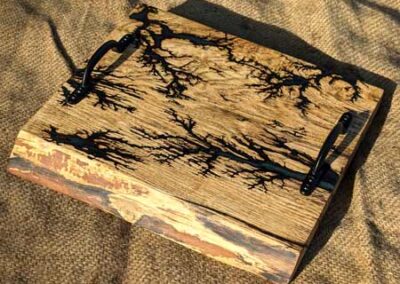 Rustic Route RR13 Spalted Ash Fractal Serving Board £120