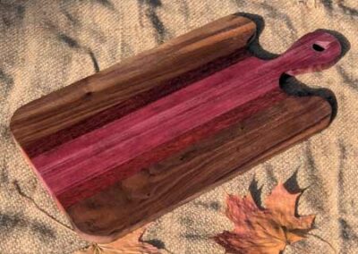 Rustic Route RR18 Walnut Paduk and Purple Heart Serving Board £135