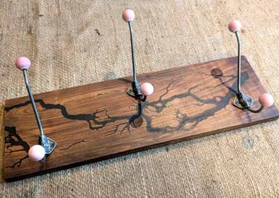 Rustic Route RR24 Walnut Fractal Coat Rack £85