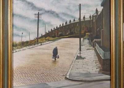 Stuart Hirst SH04 'Yorkshire street scene' oil on canvas SOLD