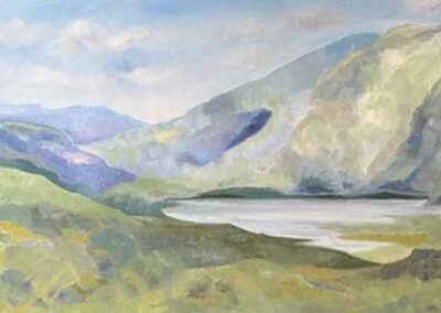 Sue Strange SS03 'Styhead Tarn' oil on canvas83x33cm £315
