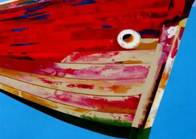 Tony Dexter TD32 'The Old Barge' Acrylic on Canvas 76x76cm £375