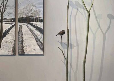 Victoria Chichinadze VC06 'Four Birds on a Branch' bronze