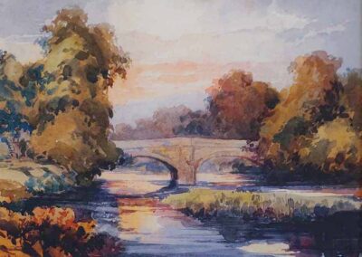 Walter C Foster WCF04 'Old Cottingley Bridge, unlimited Giclee Print 17.5x14.5in £80