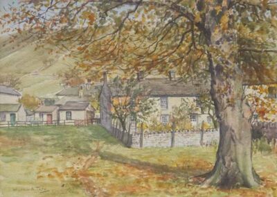 Wilfrid Burnet Tapp (1880 -1976) WT01 'Alva Cottage, Kettlewell' Watercolour 39x29cm framed to 58x49cm SOLD