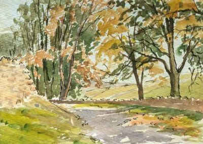 Wilfrid Burnet Tapp (1880 -1976) WT02 'Dales Lane, ' Watercolour and ink 19x14cm framed to 34x29cm £60