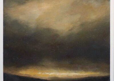 William Morrison WM30 'Above Wainstalls' oil on paper 18.5x18.5cm framed to 52x42cm £250)