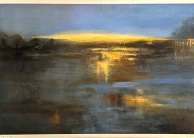 William Morrison WM59 'Hollingworth Lake' oil on canvas 36x24in framed to 40x28in £980lr
