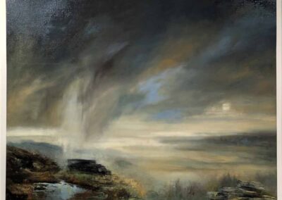 William Morrison WM62 'Cloudburst Norland Moor' oil on canvas 48x36in framed to 52x39in £1250lr
