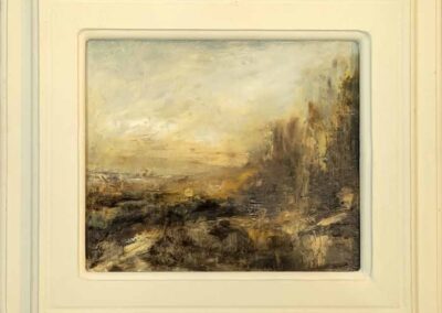 William Morrison WM65 'Norland Moorside 2' oil on board 22x19cm framed to 36x32cm £420lr