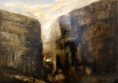 William Morrison WM71 'Gordale Scar' Oil on Canvas. Framed to 80x64cm £850