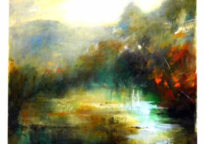 William Morrisson WM15 'River Wharfe' Acrylic on canvas 50x50cm £750