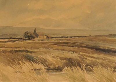 William Parker WP05 'Far Westfield' c1975 watercolour 37x27 framed to 58x48cm £240