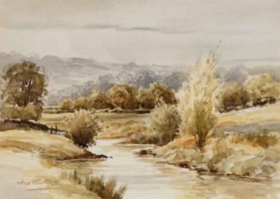 William Parker WP06 'Dales Stream' c1995 watercolour 37x27 framed to 58x48cm £200