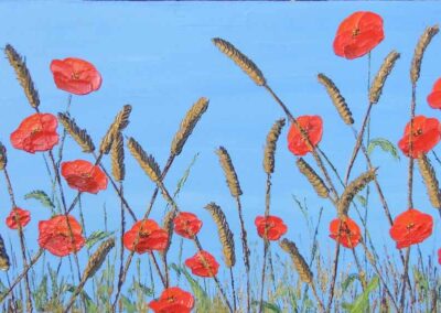 ds small chopping board 465 Poppies and Wheat £20