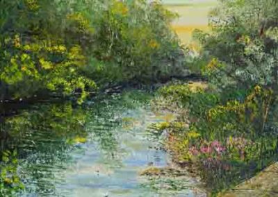 ds655 River Aire from Hirst Wood Aqueduct 24x30in £420