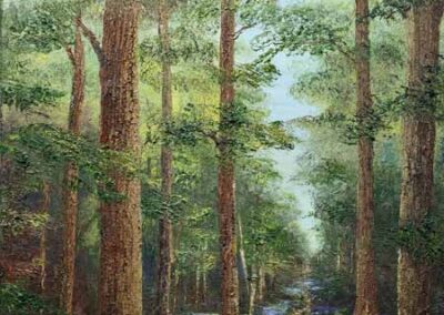 ds725 'Bluebell Path' 30x24in 2025